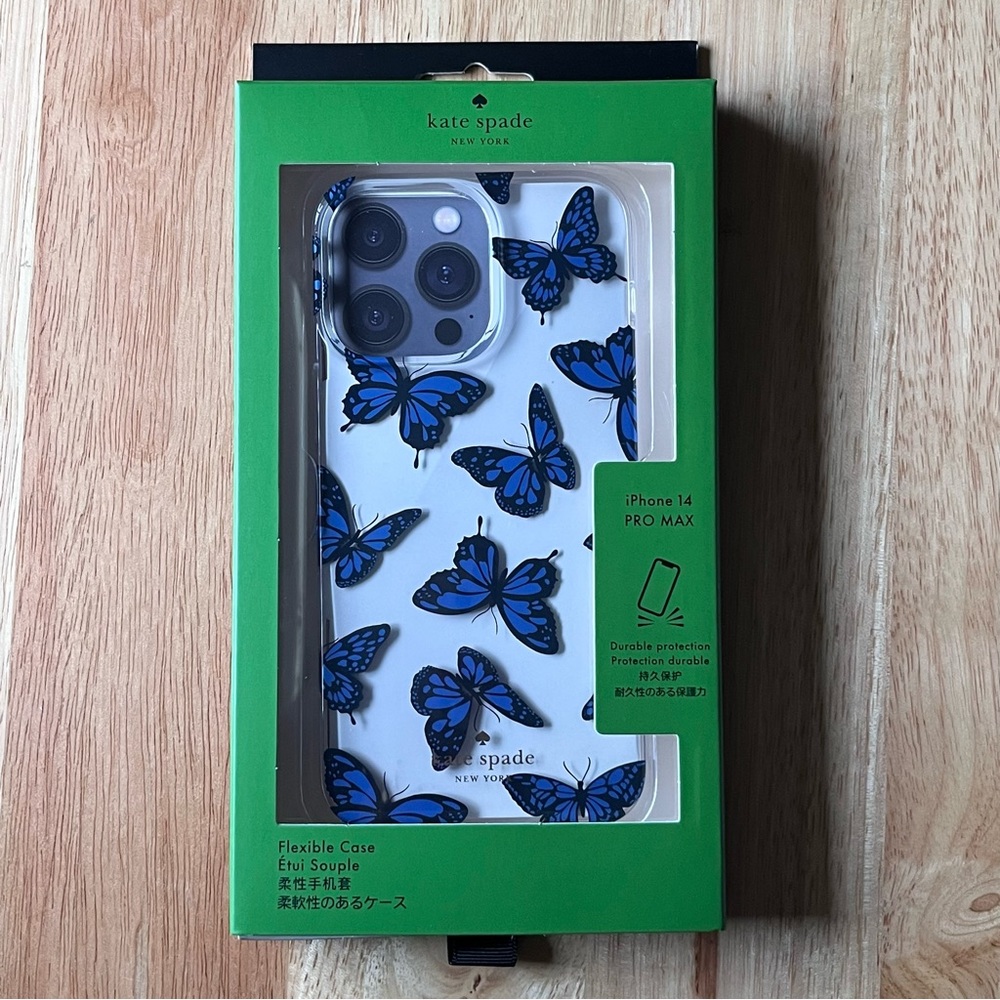 kate spade ♠️ Butterfly Sky iPhone 14 Pro Max Case
